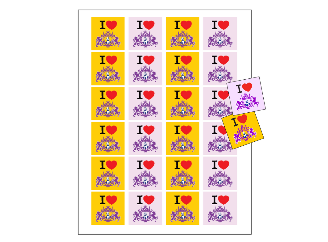 I Love the Director 1.5 X 1.5 Stickers (10 sheets)